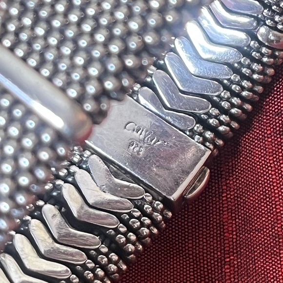 š¤RAREš¤LAGOS WIDE SIGNATURE CAVIAR BEADED BRACELET w/ Lagos Pouch - Picture 8 of 11